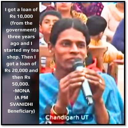 Mona's journey started in Chandigarh, where she sparked resilience and self-reliance through a small tea stall. With a Rs 10,000 loan from the PM Street Vendor's Atma Nirbhar Nidhi (PM SVANidhi) scheme