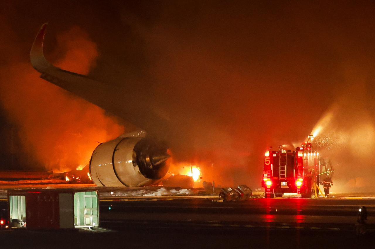 In the Rescue Operation, all 379 passengers and crew aboard the Japan Airlines plane managed to escape, with 17 sustaining injuries,