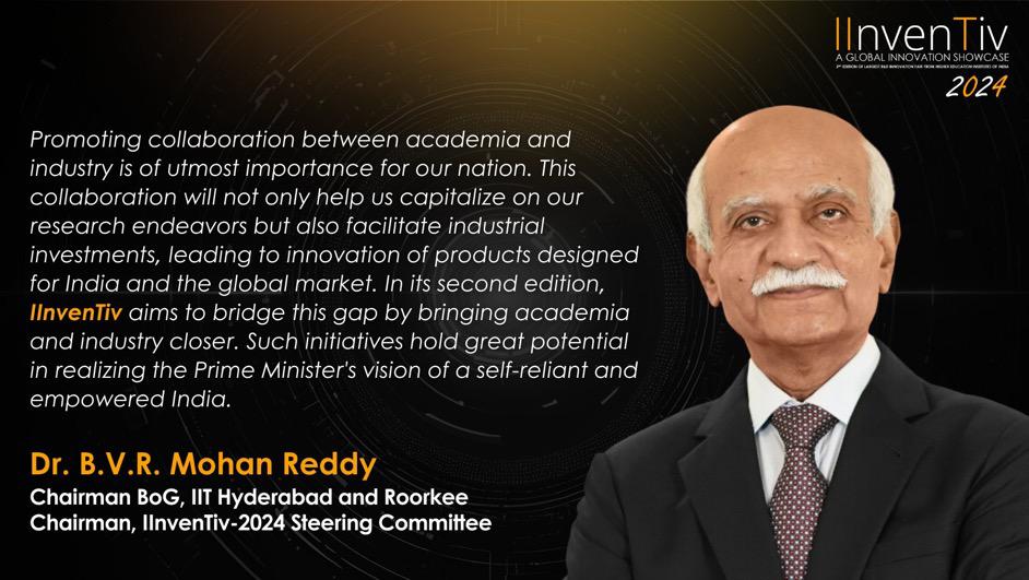 IInvenTiv 2024 It will showcase 120 top projects from 53 institutions, including the 23 IITs, NITs, IISERs, IIITs, IISc Bangalore, and the top 50 NIRF-ranked engineering institutions in the country