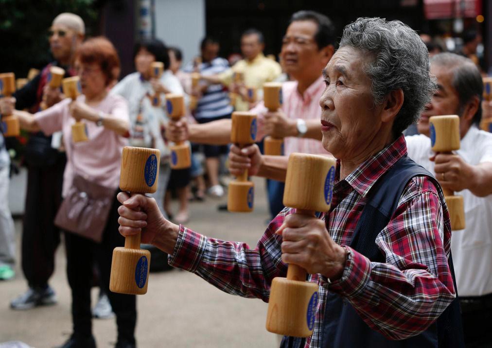 four out of ten Japanese citizens will be 65 years of age or older.