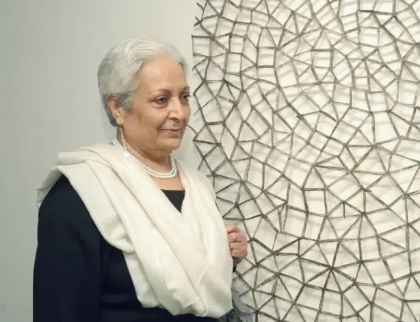 Photo Indian American printmaker Zarina Hashmi 