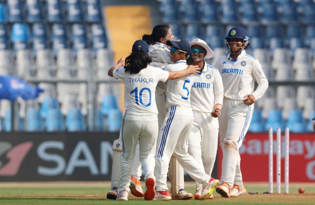 team india celebrating win 