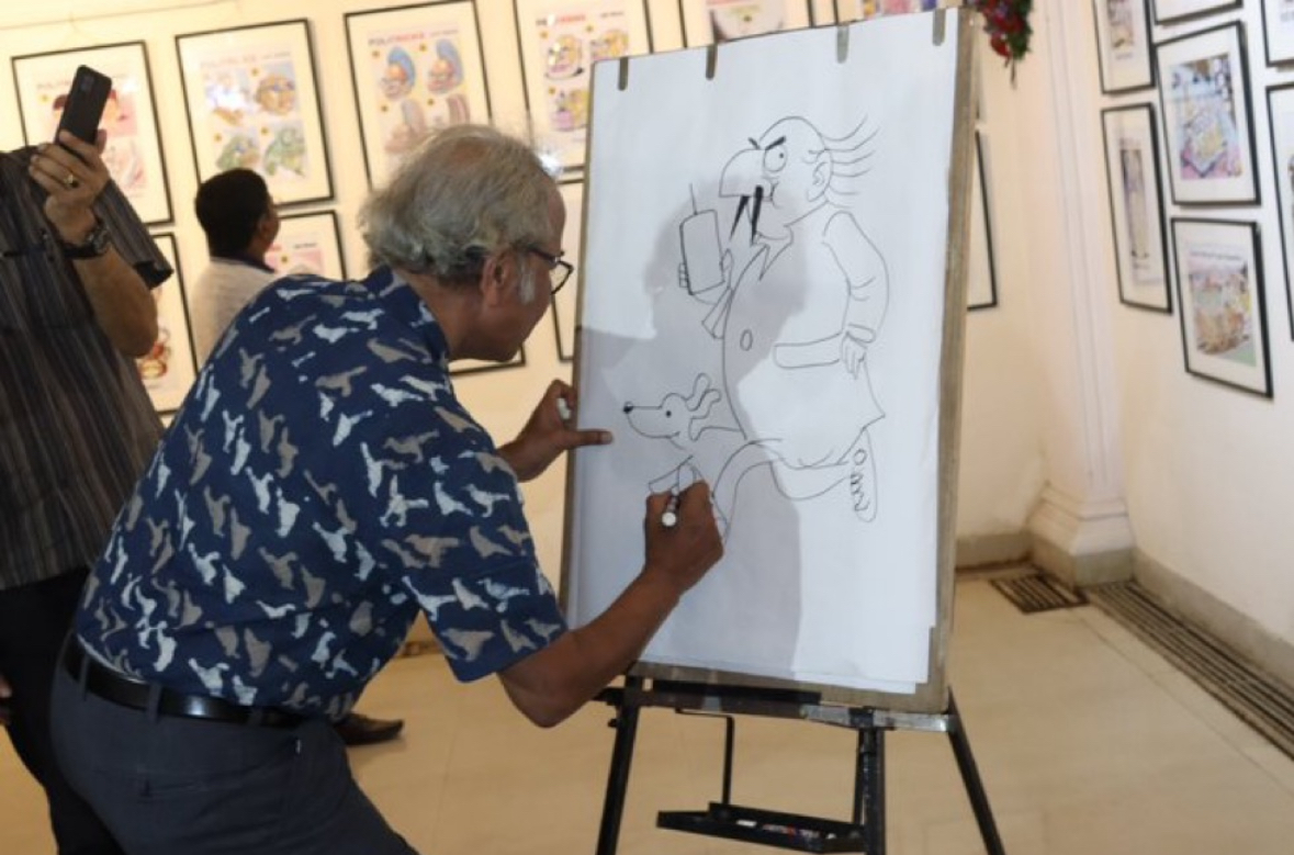 Photo cartoonist Ajit Ninan