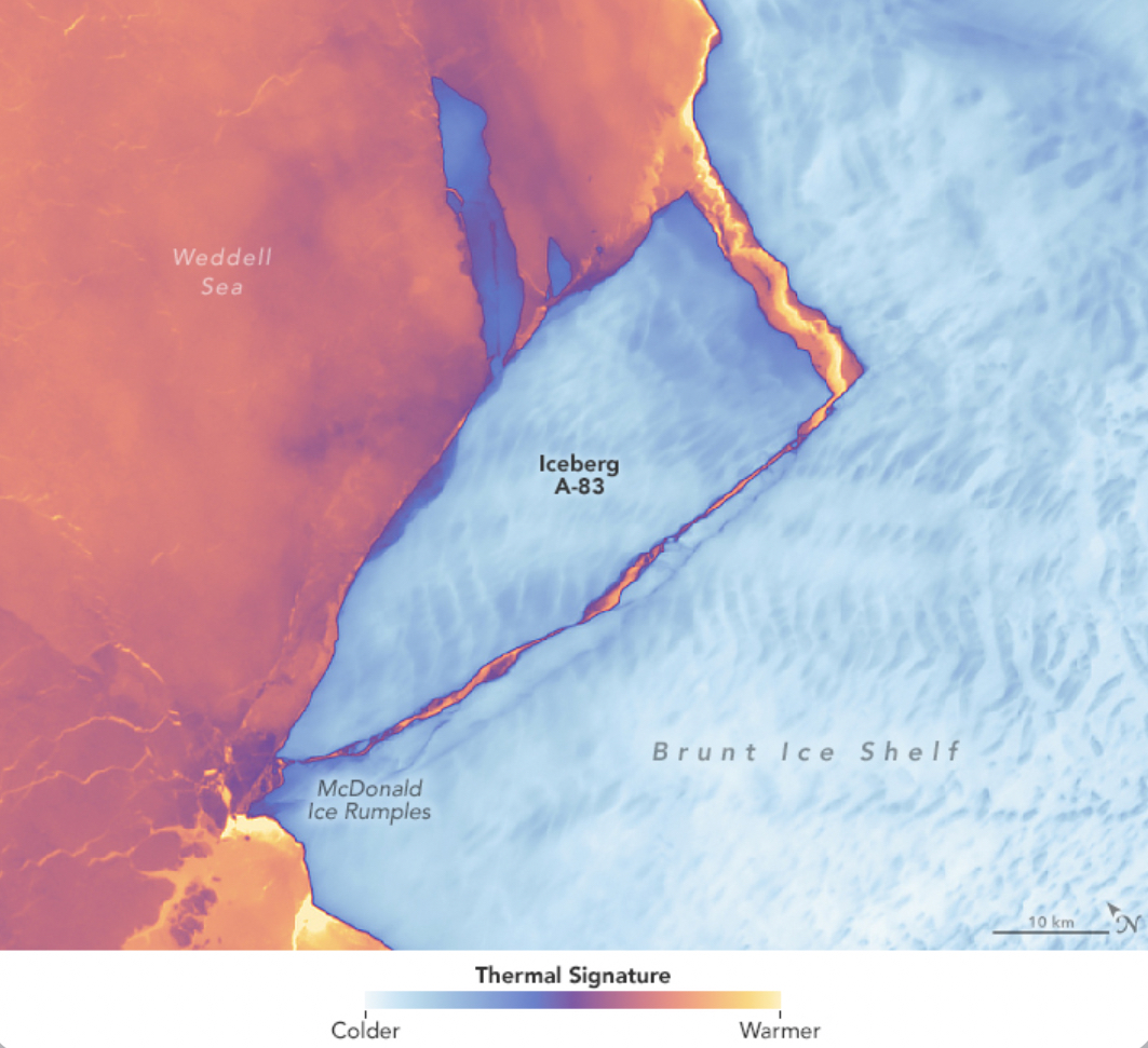 Another Antarctic Iceberg Calves, Raising Concerns About Ice Shelf Stability