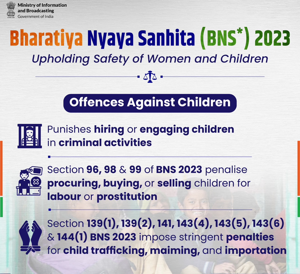 BNS 2023: Ensuring Safety for Women and Children with Bharatiya Nyaya Sanhita