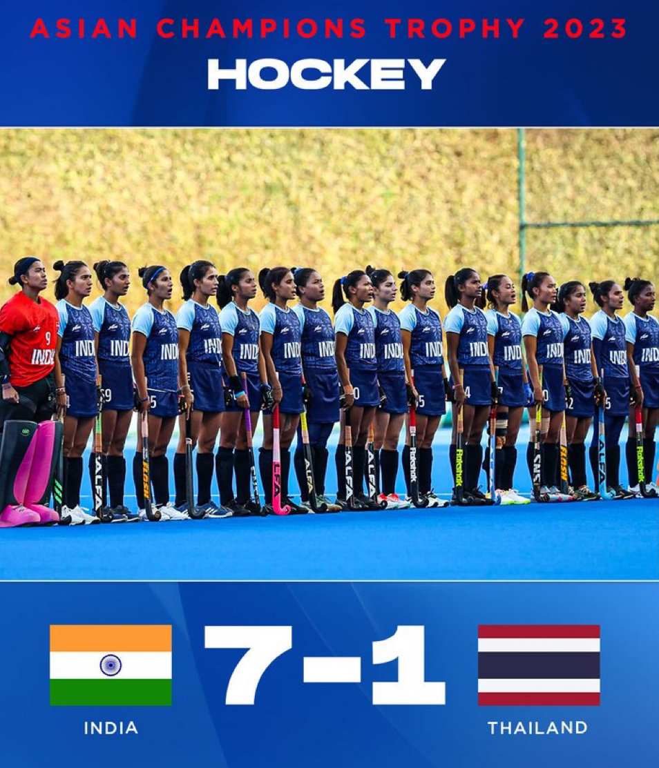 Women's Asian Champions Trophy 2023: Sangita's Hat-Trick leads India to 7-1 win over Thailand