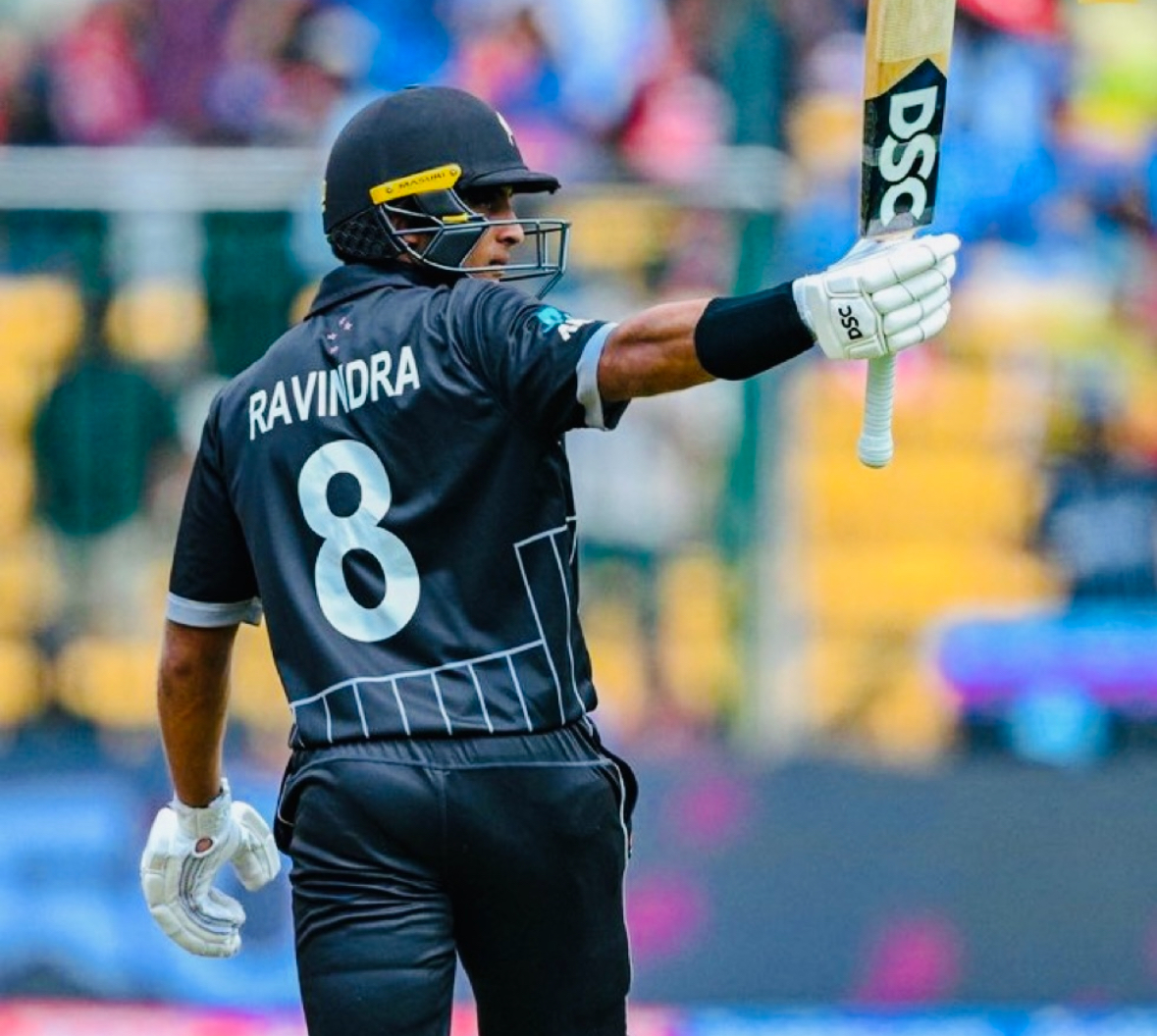 Rachin Ravindra makes history with century against Pakistan in ODI World Cup 2023