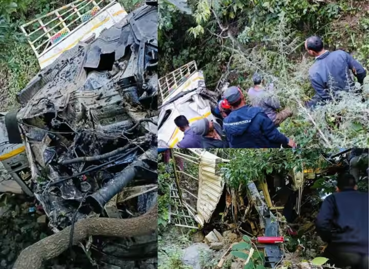 Tragic Accident in Nainital: 8 Dead, 3 Injured as Pick-Up Vehicle Plunges into Gorge