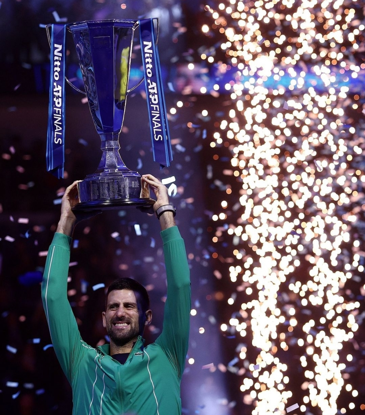 Djokovic wins the seventh ATP Finals title by defeating Sinner