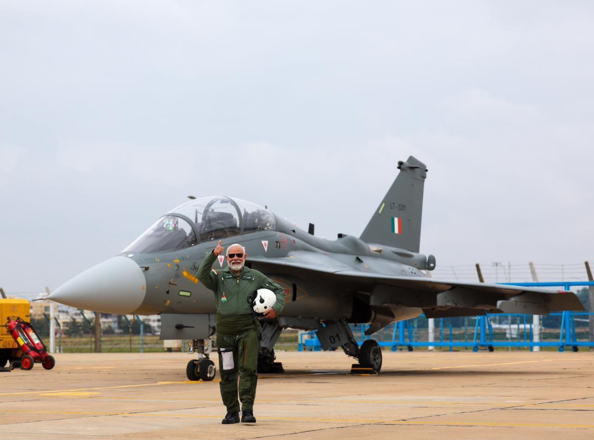 PM Modi Makes History as the First Prime Minister to Fly LCA Tejas