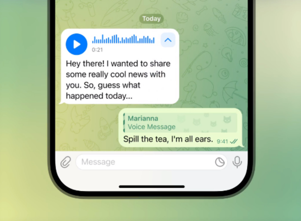 Telegram Introduces Free Reposting of Stories and Message Transcription