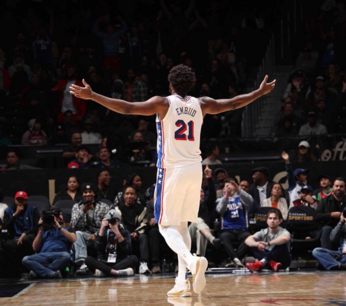 Joel Embiid dominates as the Philadelphia 76ers defeat Washington Wizards in NBA matchup