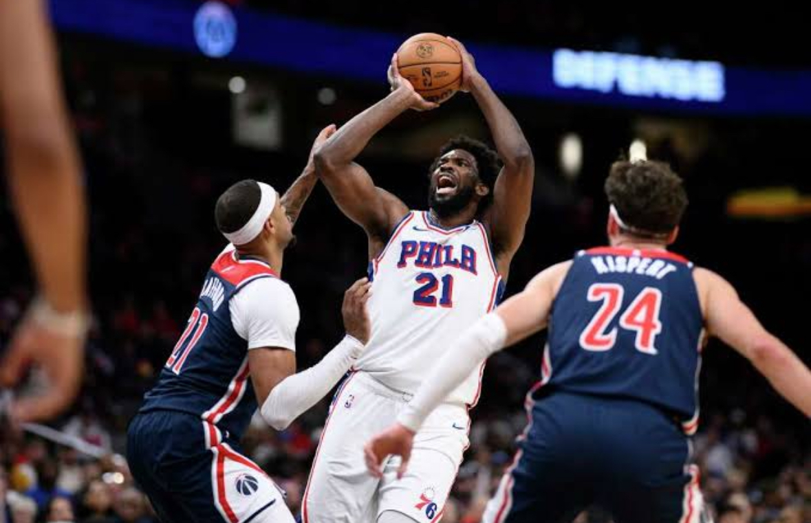 Joel Embiid dominates as the Philadelphia 76ers defeat Washington Wizards in NBA matchup