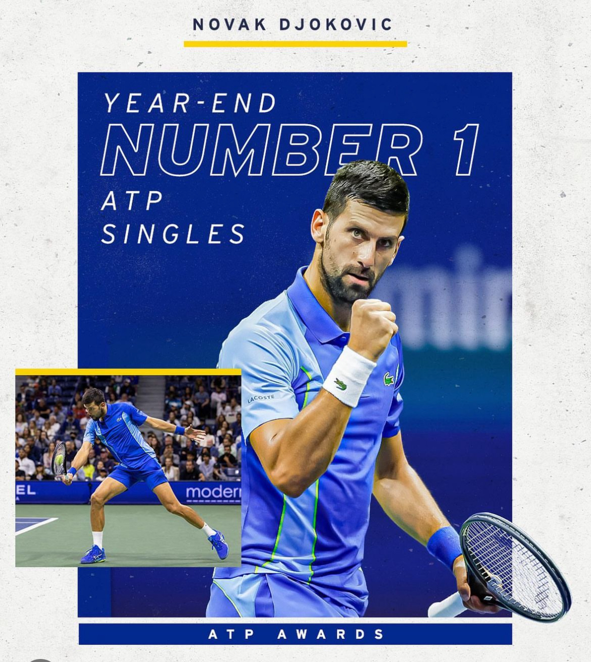 Novak Djokovic triumphs with three Grand Slam titles and declares 2023 to be the best year