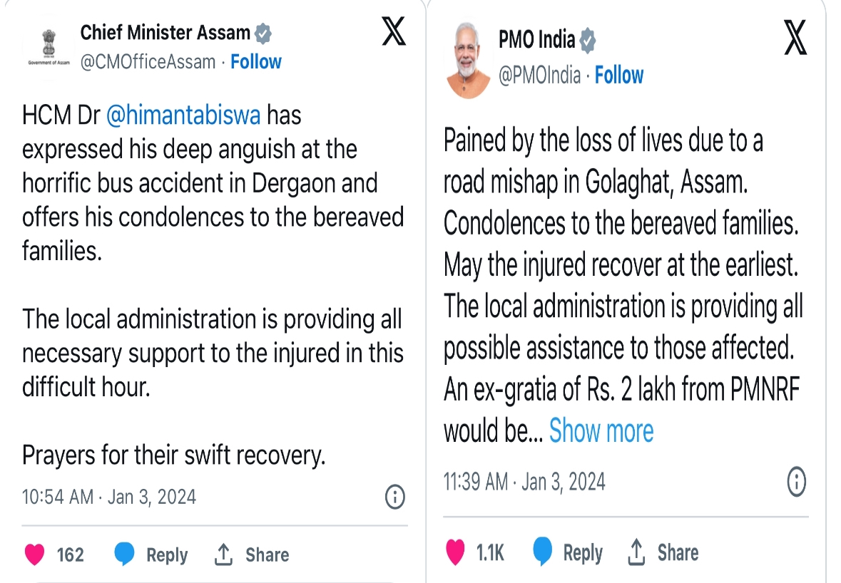 Tragic Head-On Collision in Assam Claims Lives of 12 and 30 Injured