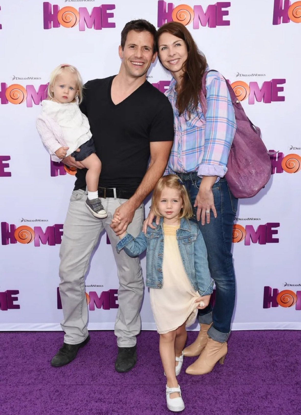 Hollywood Actor Christian Oliver and His Two Daughters