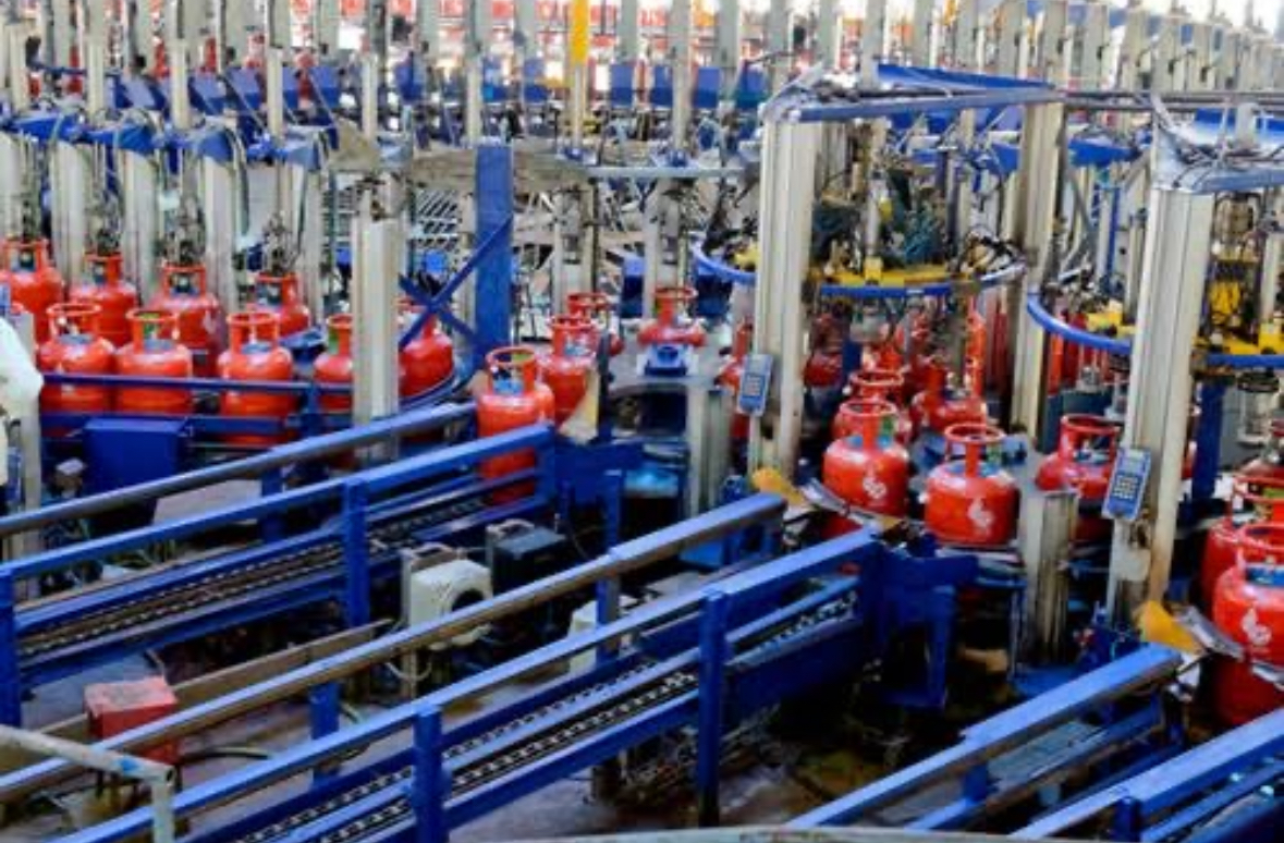 HPCL LPG bottling plant in Sewapuri