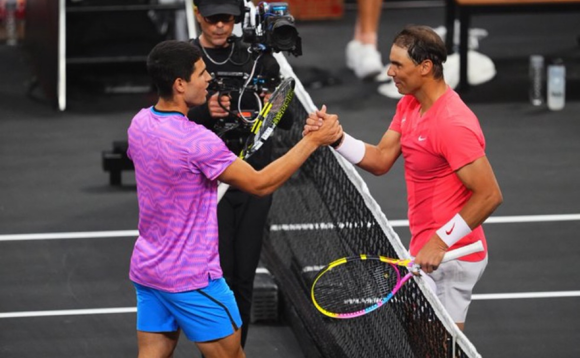 Carlos Alcaraz beats Rafael Nadal in Netflix Slam at Las Vegas