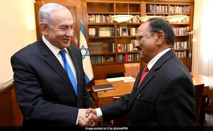 NSA ajit doval met Israel PM Netanyahu