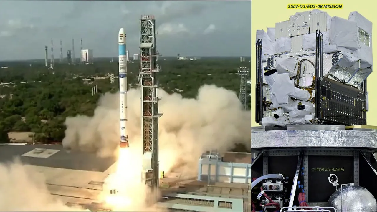 ISRO’s Successfully Launches Third And Final Developmental Flight SSLV-D3-EOS8 Mission