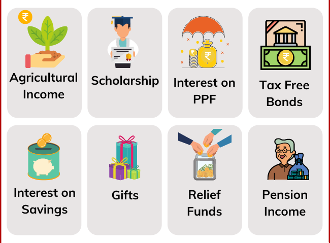 Incomes which are tax-free in India