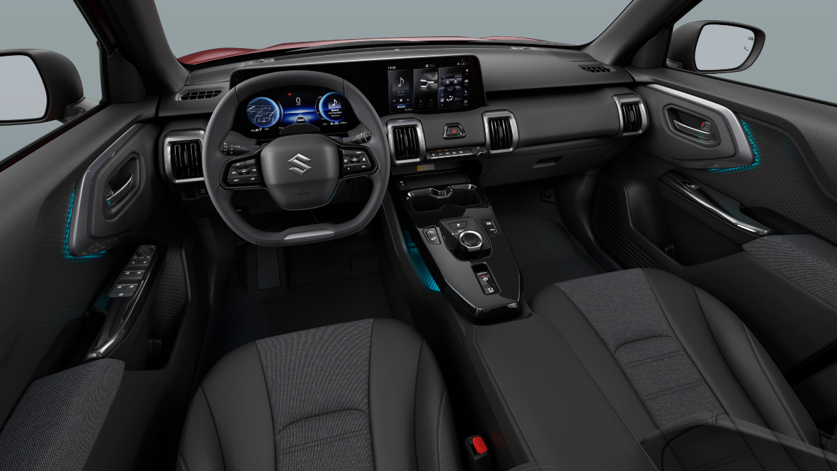 Maruti Suzuki eVitara, inside view of the car