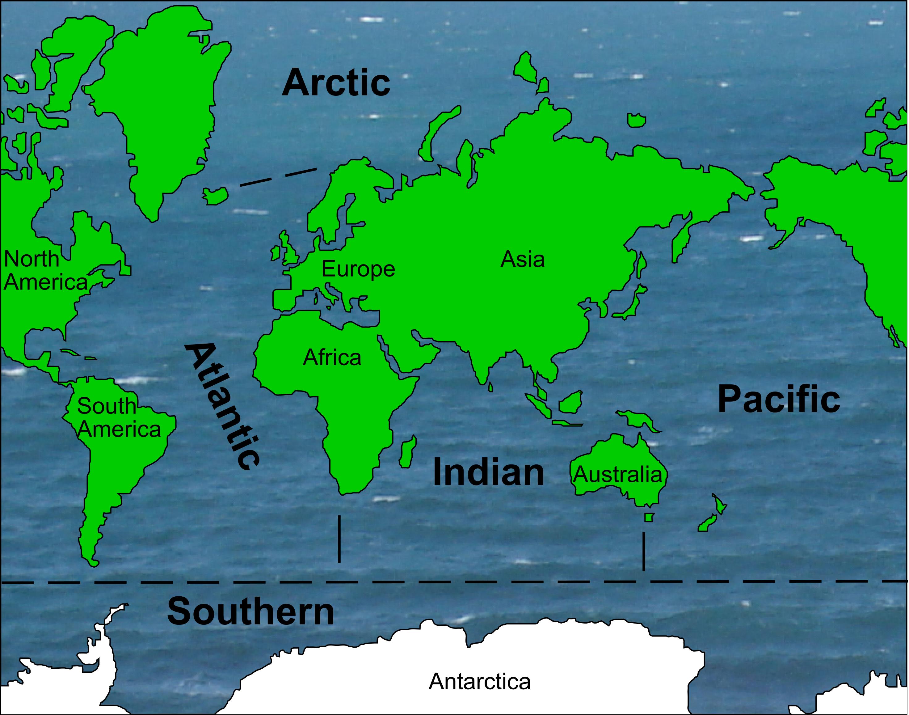 Five Oceans of the World