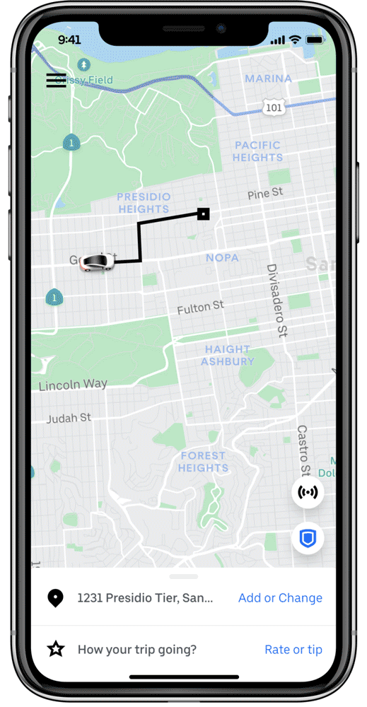 Uber's new features