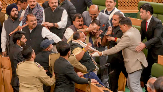 J&K Assembly Erupts in Chaos Again Over Article 370 Resolution