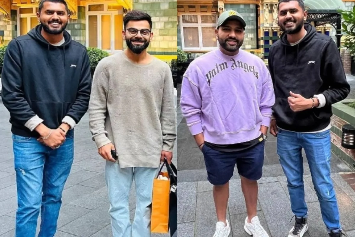 Virat Kohli and Rohit Sharma both spotted on london.