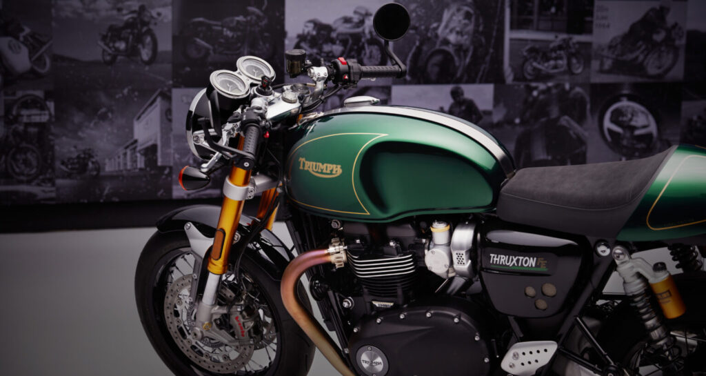 Triumph Thruxton RS in action