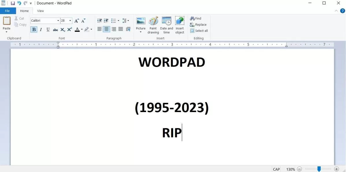 Microsoft retires its 28 y/o WordPad in the Windows 11 update