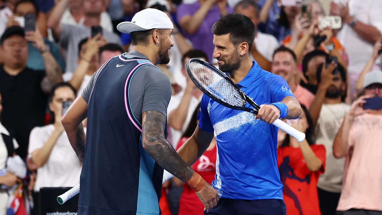 Novak Djokovic and Nick Kyrgios