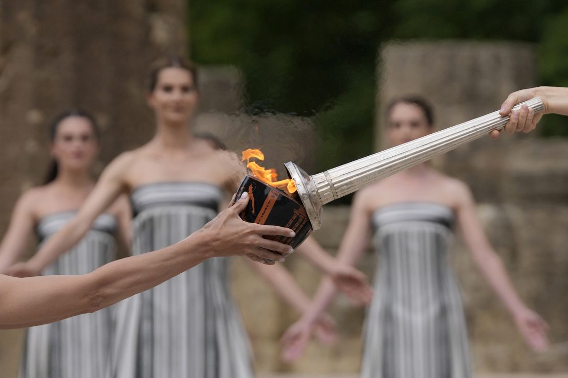 Paris 2024 torch lit in Olympics birthplace, relay under way