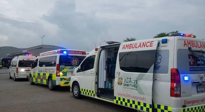 ambulance sent at the airport