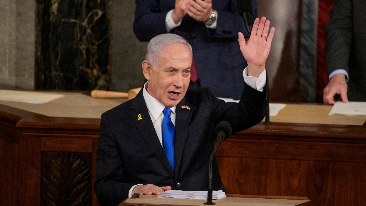 Netanyahu addresses US Congress amid protests