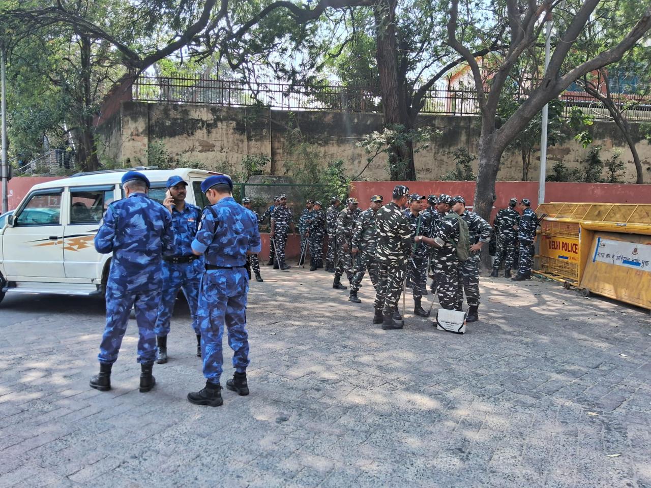 Forces deployed during the arrest of CM Kejriwal 