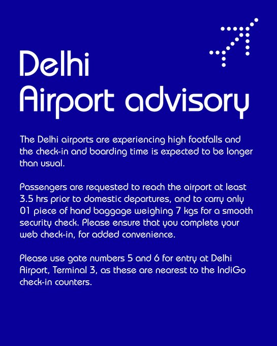 New guidelines for Delhi Airport