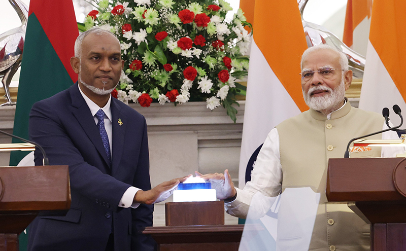 muizzu visit to india