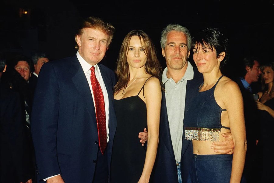 trump with epstein and maxwell