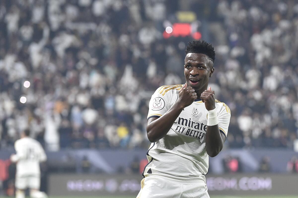 Spanish Super Cup Final: Vinicius hat trick helps Real Madrid thrash Barcelona 4-1