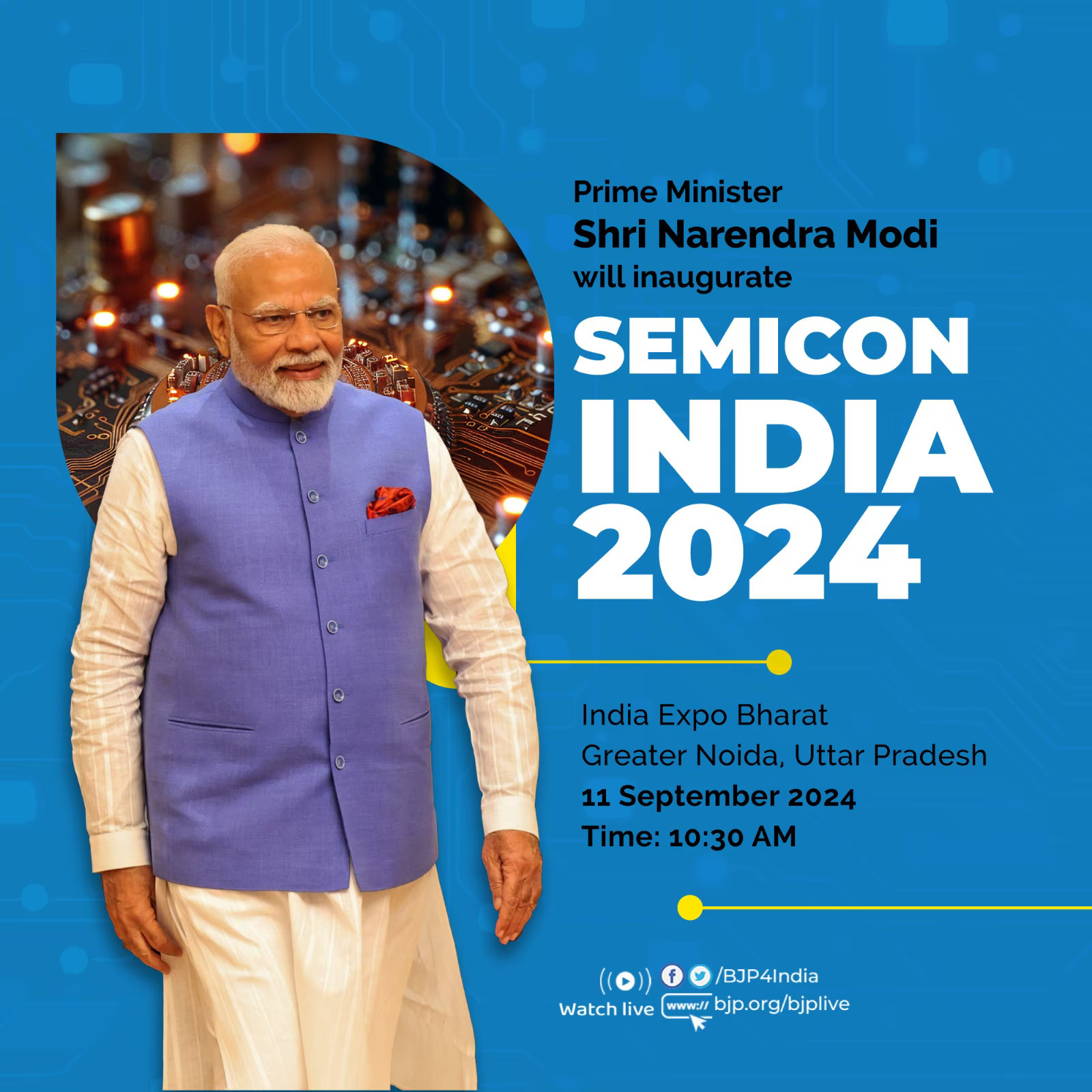 pm modi  at SEMICON