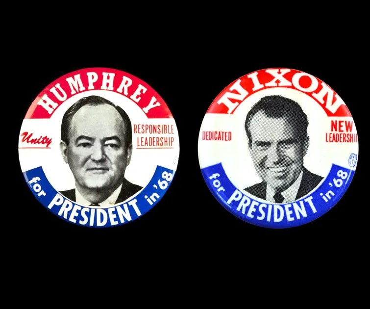 photo:richard nixon vs hubert humphrey