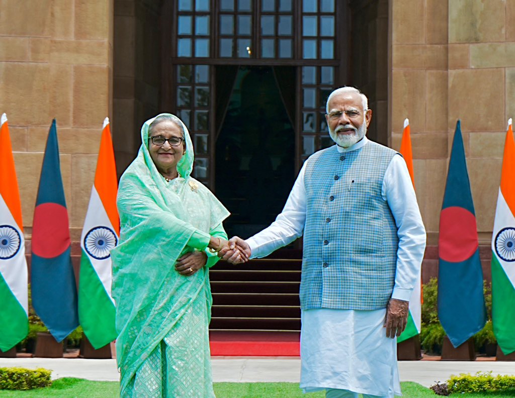 Bangladesh PM Sheikh Hasina arrives on two-day State visit to India