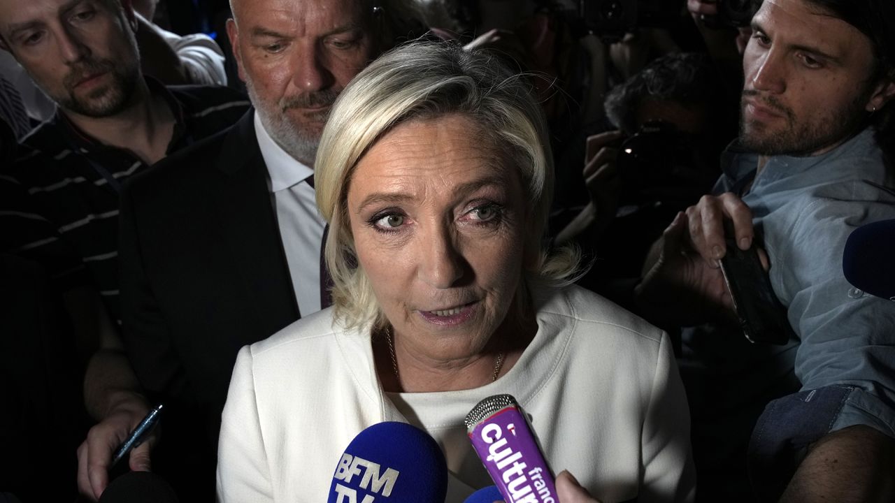 photo: Far-right National Rally party leader Marine Le Pen