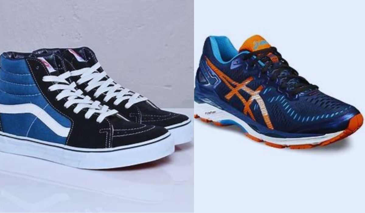 Vans Sk8-Hi sneakers & Asics Gel-Kayano sneakers