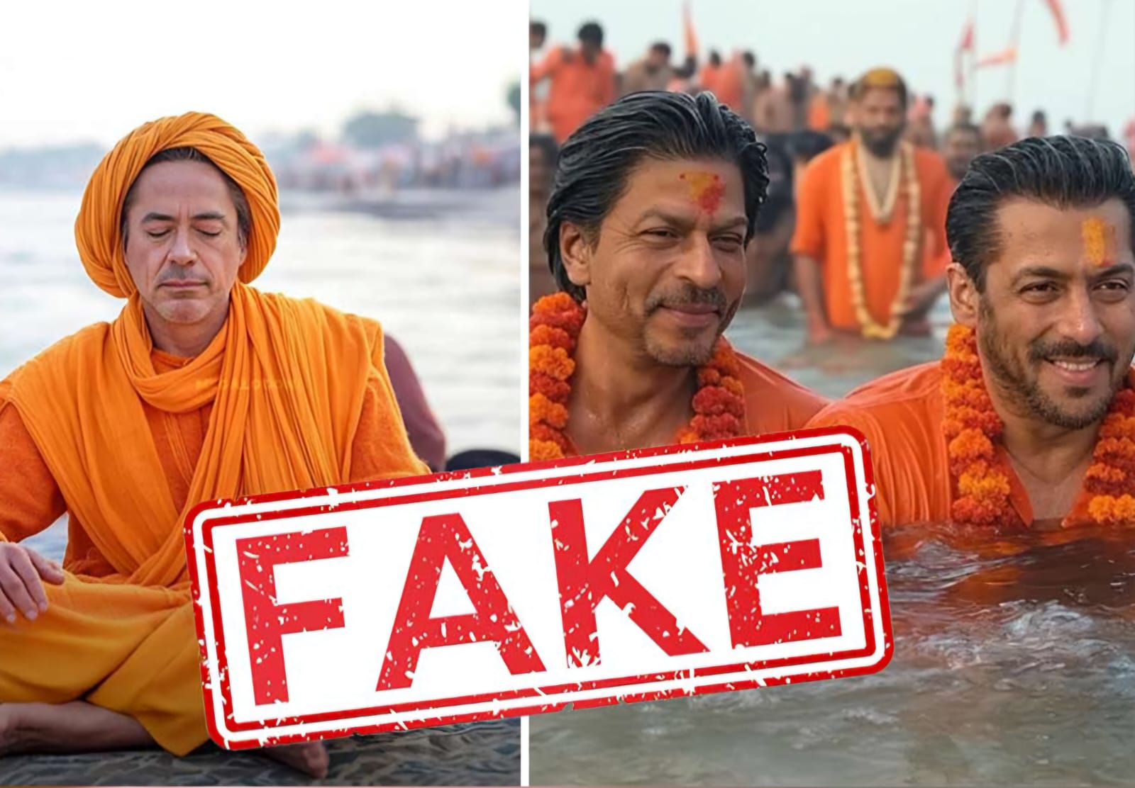 SRK in Kumbh Mela.