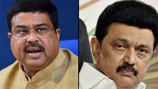 Dharmendra Pradhan and Stalin