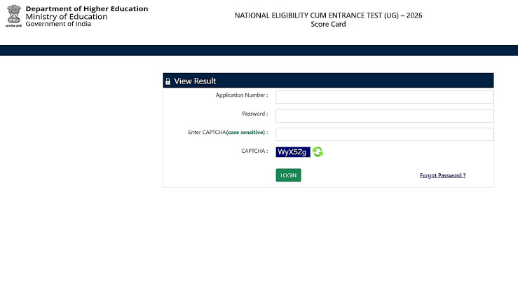 NEET UG 2026 Re-Test Result