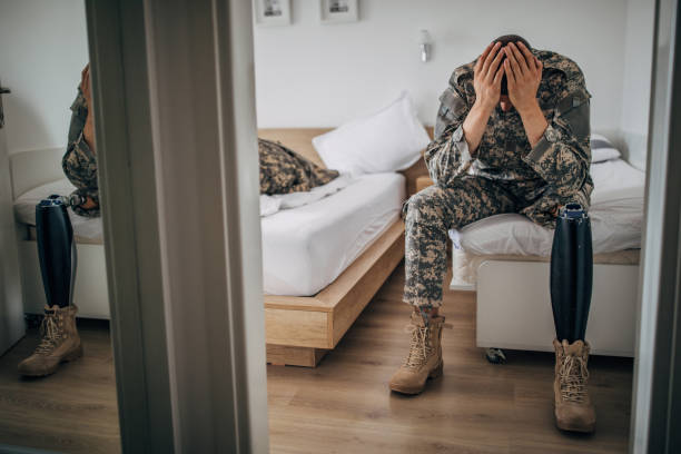 photo: depressed US military personnel 